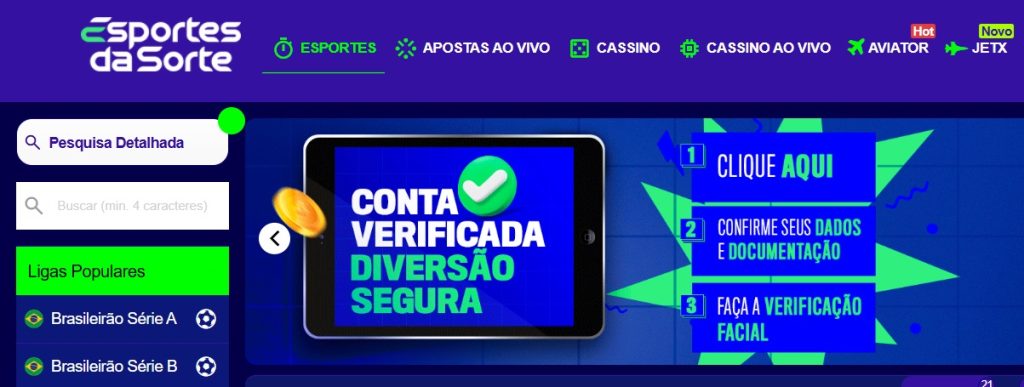 pagina inicial da esportes da sorte