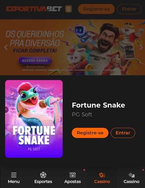 Fortune snake jogo na Esportiva Bet