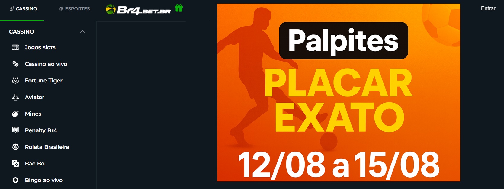 palpites placar exato de 12 a 15 agosto 2025