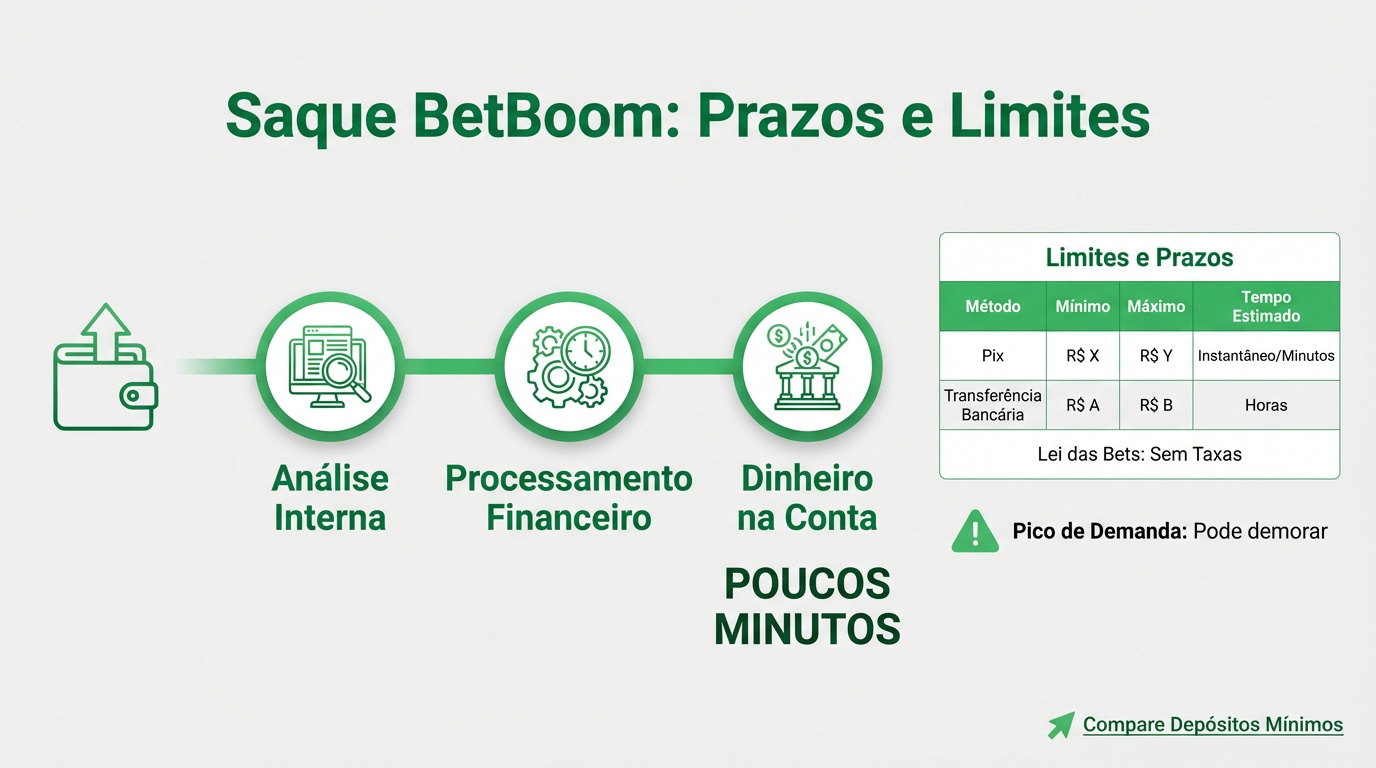Interface de solicitação de saque via Pix na plataforma BetBoom