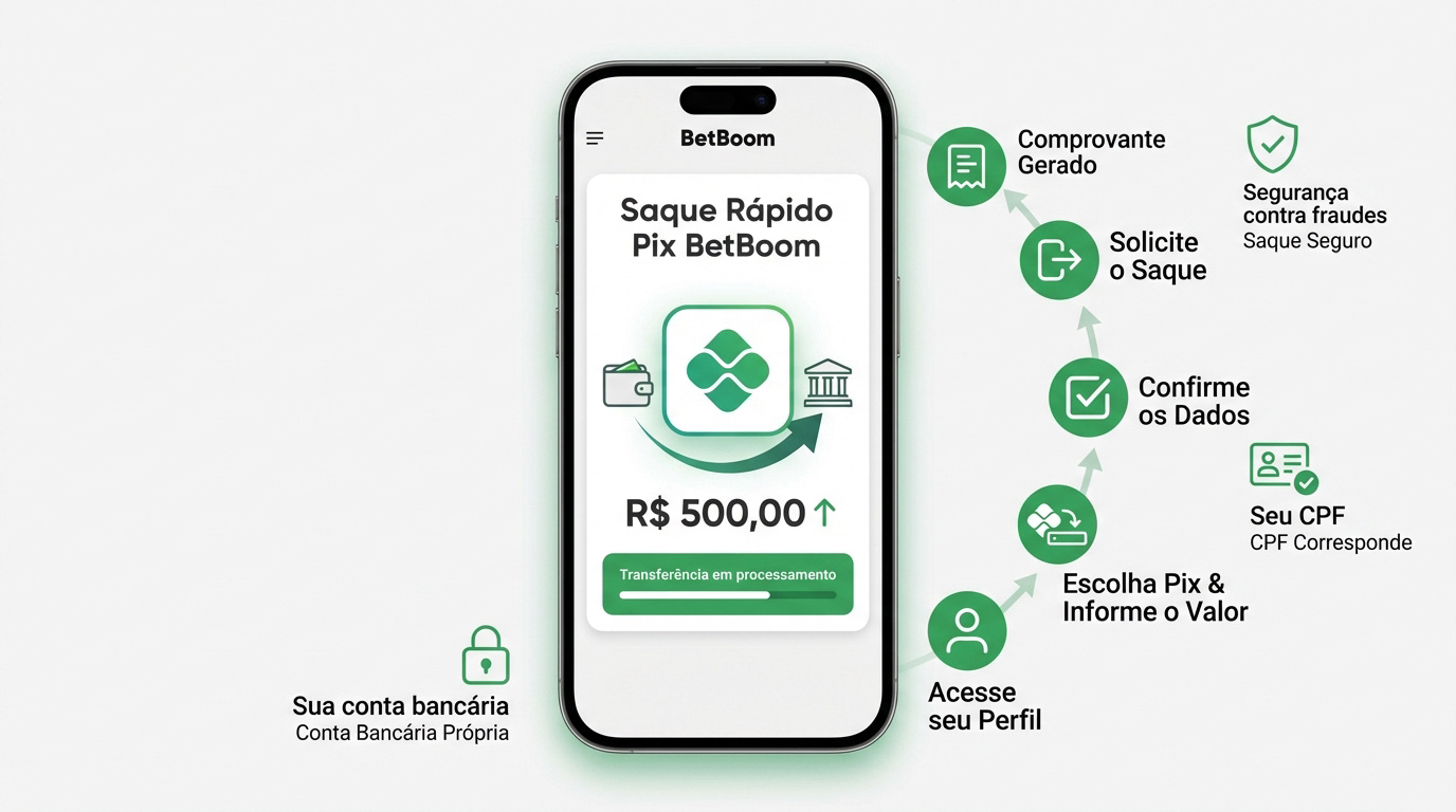 Saque rápido via Pix na BetBoom